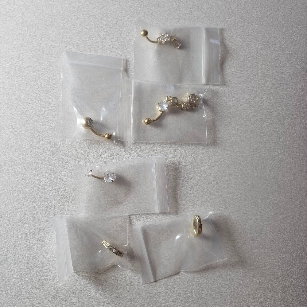 Collection of 6 Belly Button Rings